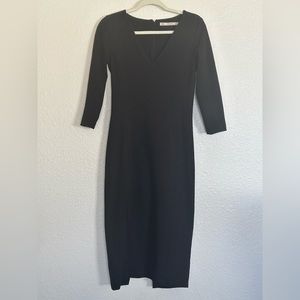 Trafaluc Zara Solid Black Dress size L